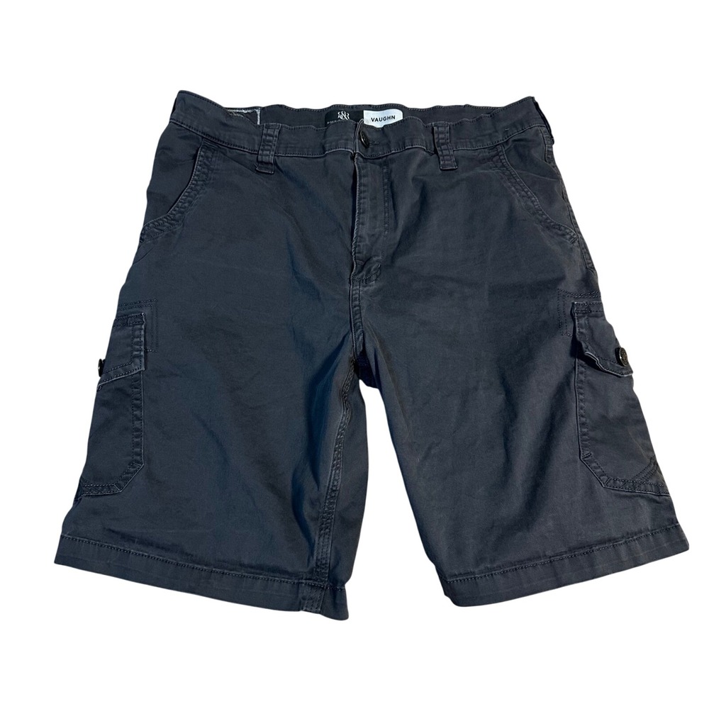 Rock Republic Mens Gray Cargo Shorts Size 38 Vaughn Relaxed Fit Utility Pockets